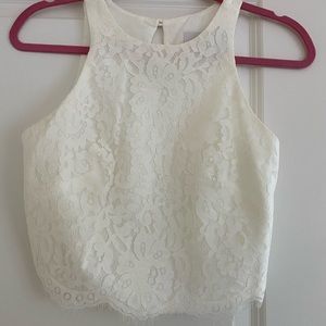 White lace top